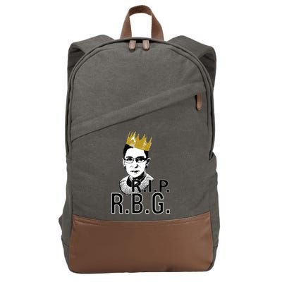 RIP RBG Ruth Bader Ginsburg Cotton Canvas Backpack