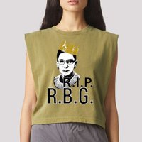 RIP RBG Ruth Bader Ginsburg Garment-Dyed Women's Muscle Tee