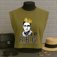RIP RBG Ruth Bader Ginsburg Garment-Dyed Women's Muscle Tee