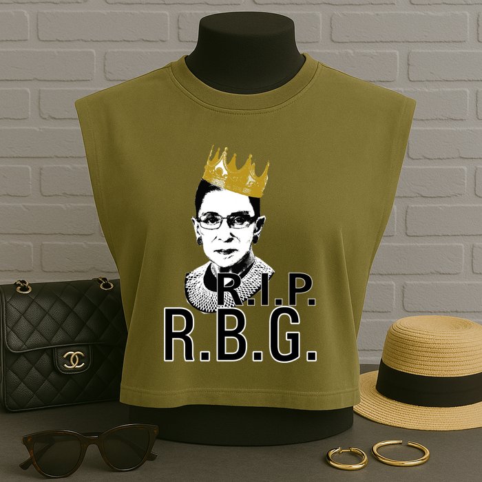 RIP RBG Ruth Bader Ginsburg Garment-Dyed Women's Muscle Tee
