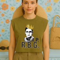 RIP RBG Ruth Bader Ginsburg Garment-Dyed Women's Muscle Tee