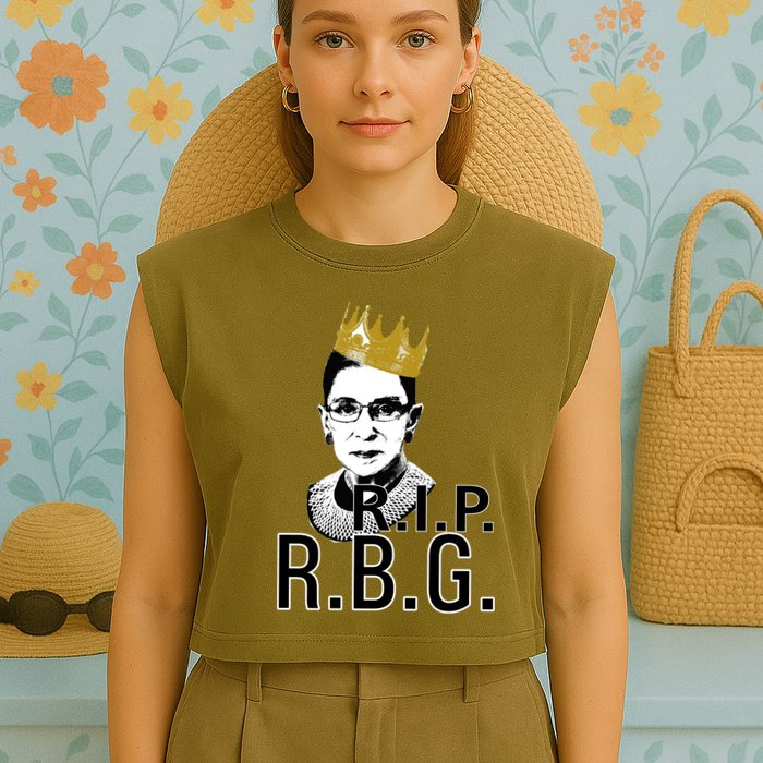 RIP RBG Ruth Bader Ginsburg Garment-Dyed Women's Muscle Tee