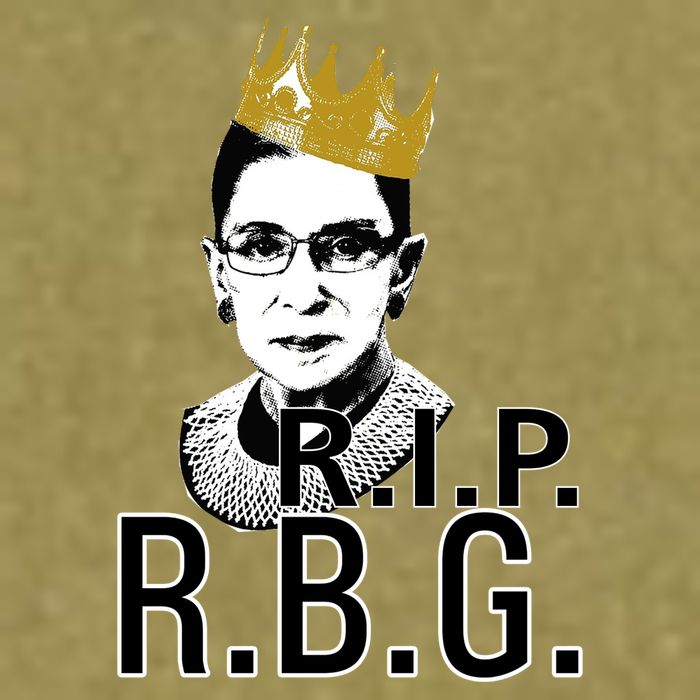 RIP RBG Ruth Bader Ginsburg Garment-Dyed Women's Muscle Tee