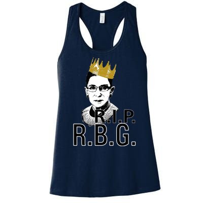 RIP RBG Ruth Bader Ginsburg Women's Racerback Tank