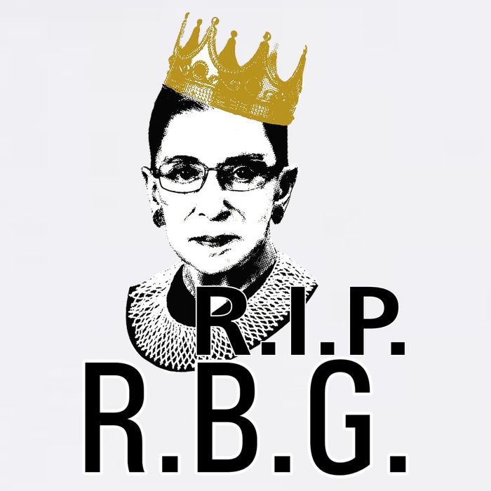 RIP RBG Ruth Bader Ginsburg Garment-Dyed Sweatshirt