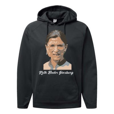 RIP Ruth Bader Ginsberg  Performance Fleece Hoodie