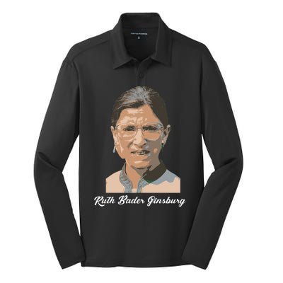 RIP Ruth Bader Ginsberg  Silk Touch Performance Long Sleeve Polo