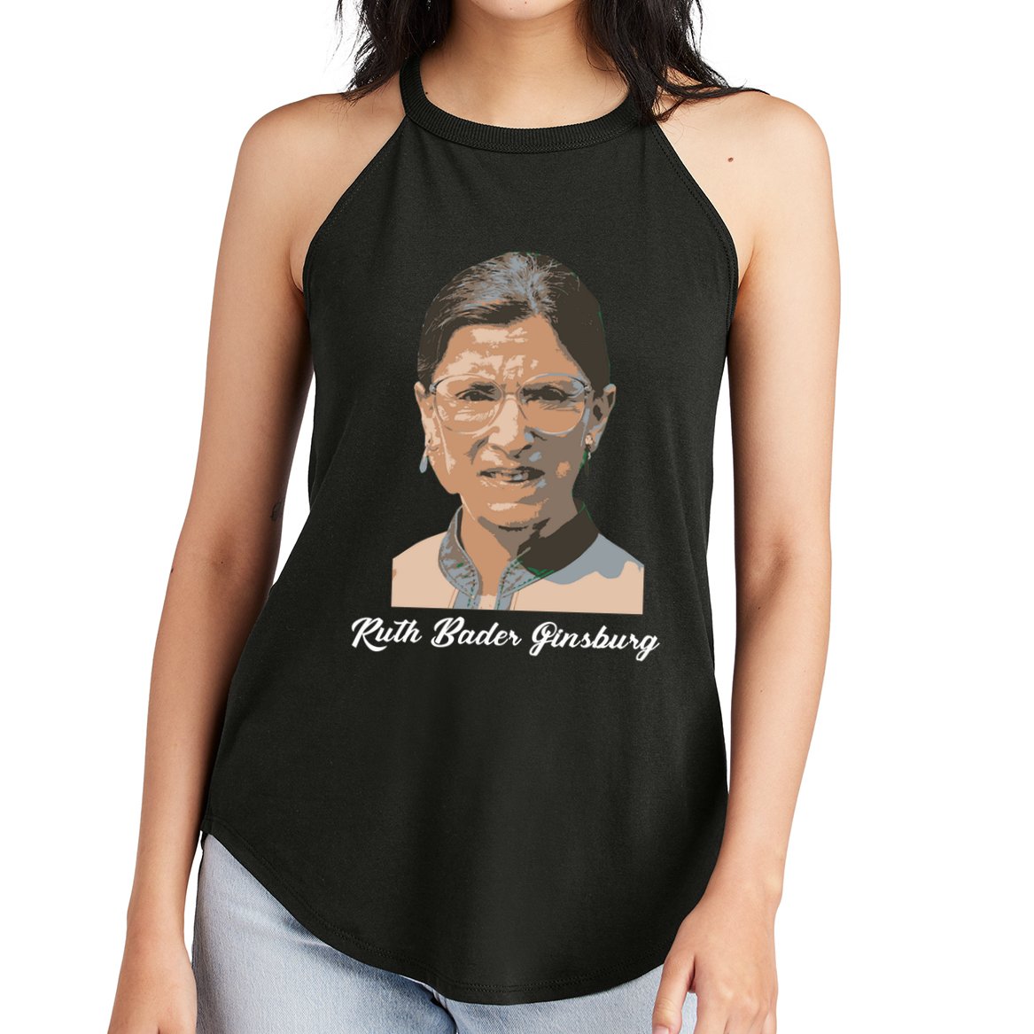 RIP Ruth Bader Ginsberg  Women's Perfect Tri Rocker Tank