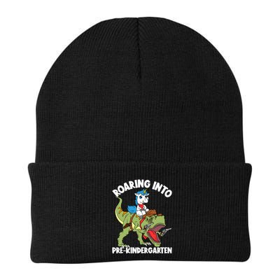 Roaring Into Prekindergarten Unicorn Riding Dinosaur Gift Beanie