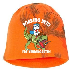 Roaring Into Prekindergarten Unicorn Riding Dinosaur Gift Kati - Camo Knit Beanie