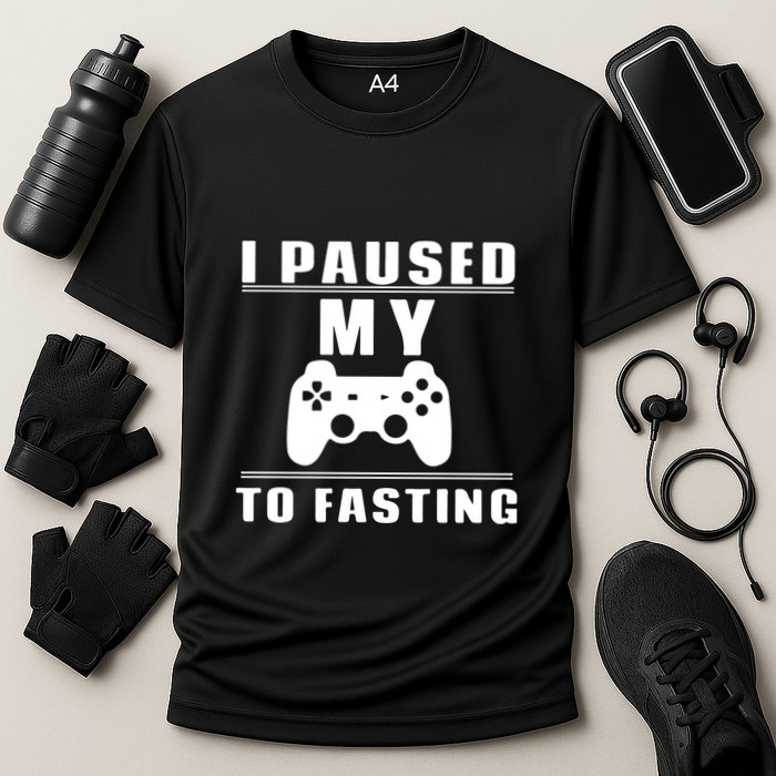 Ramadan I Pause My To Fasting Game Gift For Ramadan Mubarak Performance Shirt