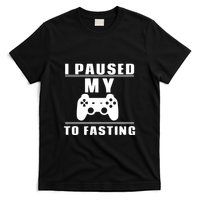 Ramadan I Pause My To Fasting Game Gift For Ramadan Mubarak T-Shirt
