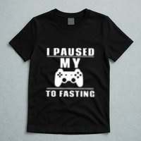 Ramadan I Pause My To Fasting Game Gift For Ramadan Mubarak T-Shirt