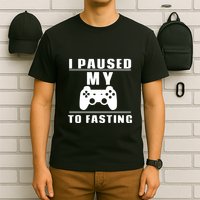 Ramadan I Pause My To Fasting Game Gift For Ramadan Mubarak T-Shirt