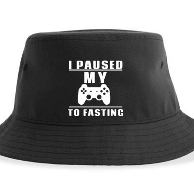 Ramadan I Pause My To Fasting Game Gift For Ramadan Mubarak Sustainable Bucket Hat