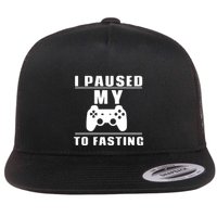 Ramadan I Pause My To Fasting Game Gift For Ramadan Mubarak Flatbill Hat