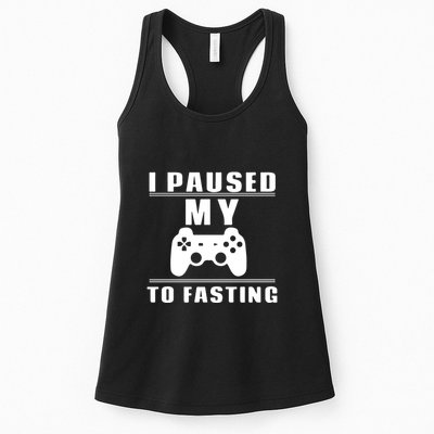 Ramadan I Pause My To Fasting Game Gift For Ramadan Mubarak Womens Tank Top