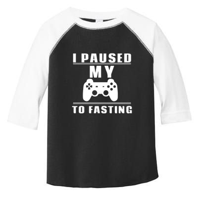 Ramadan I Pause My To Fasting Game Gift For Ramadan Mubarak Toddler Fine Jersey T-Shirt