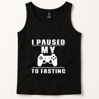 Ramadan I Pause My To Fasting Game Gift For Ramadan Mubarak Tank Top