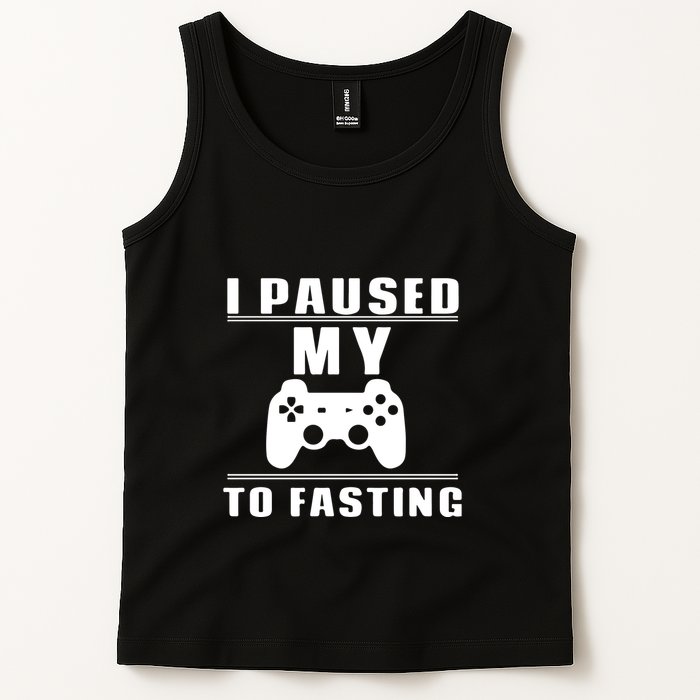 Ramadan I Pause My To Fasting Game Gift For Ramadan Mubarak Tank Top