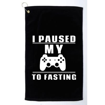 Ramadan I Pause My To Fasting Game Gift For Ramadan Mubarak Golf Towel