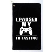 Ramadan I Pause My To Fasting Game Gift For Ramadan Mubarak Golf Towel