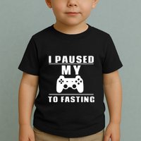 Ramadan I Pause My To Fasting Game Gift For Ramadan Mubarak Toddler T-Shirt