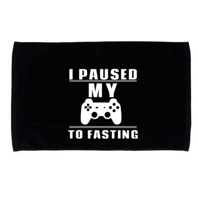 Ramadan I Pause My To Fasting Game Gift For Ramadan Mubarak Microfiber Hand Towel