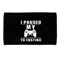 Ramadan I Pause My To Fasting Game Gift For Ramadan Mubarak Microfiber Hand Towel