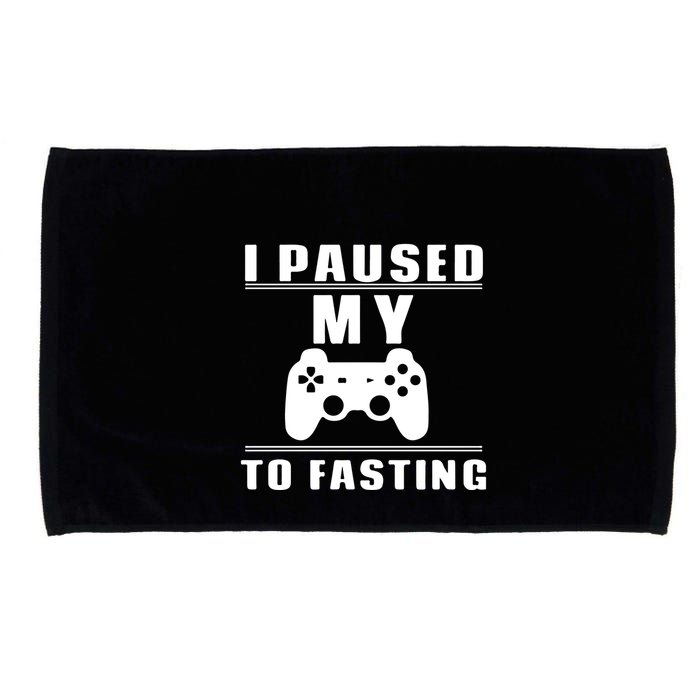 Ramadan I Pause My To Fasting Game Gift For Ramadan Mubarak Microfiber Hand Towel