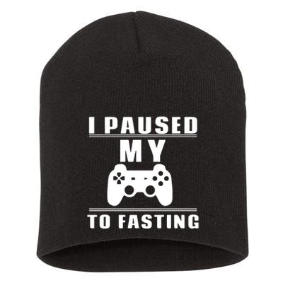 Ramadan I Pause My To Fasting Game Gift For Ramadan Mubarak Short Acrylic Beanie