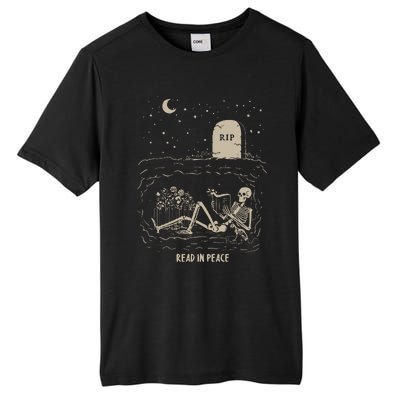 Read In Peace Halloween Retro Read Banned Books Tall Fusion ChromaSoft Performance T-Shirt