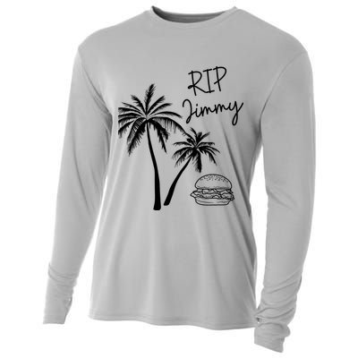Rest In Peace Jimmy Cheeseburger Palm Trees Cooling Performance Long Sleeve Crew