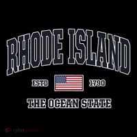 Rhode Island Patriotic American Flag Veteran Gifts Tank Top