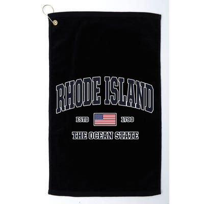 Rhode Island Patriotic American Flag Veteran Gifts Golf Towel