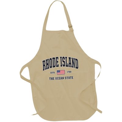 Rhode Island Patriotic American Flag Veteran Gifts Apron