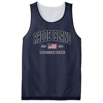 Rhode Island Patriotic American Flag Veteran Gifts Mesh Reversible Basketball Jersey Tank