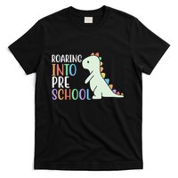 Roaring Into Pre School Cute Dinosaur T-Shirt