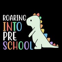 Roaring Into Pre School Cute Dinosaur T-Shirt