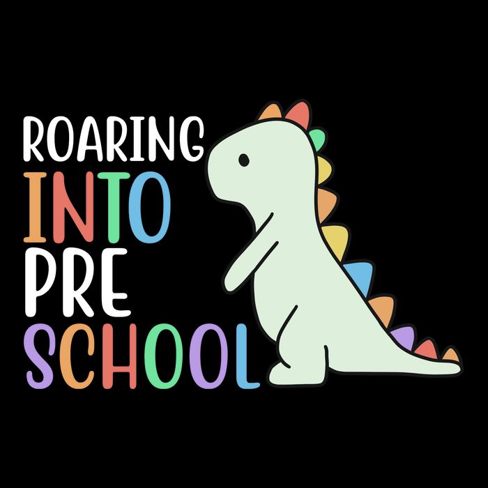 Roaring Into Pre School Cute Dinosaur T-Shirt