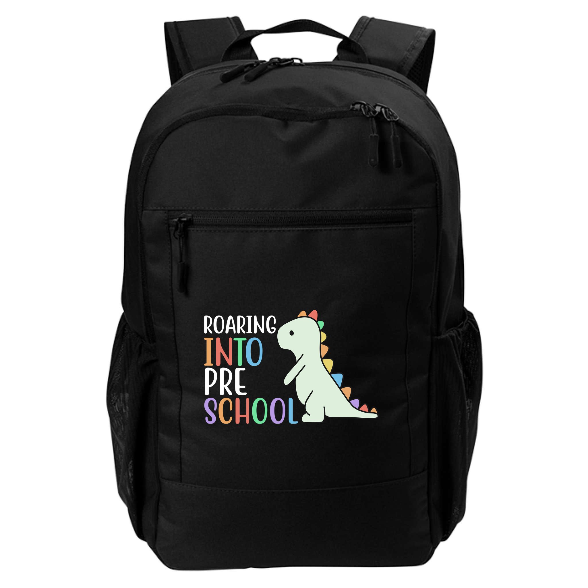 Roaring Into Pre School Cute Dinosaur Backpack