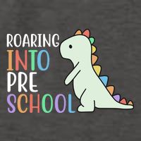 Roaring Into Pre School Cute Dinosaur Vector Backpack