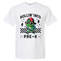 Rollin Into Pre K Dinosaur First Day Prek Im Ready For Prek Garment-Dyed Heavyweight T-Shirt