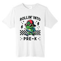 Rollin Into Pre K Dinosaur First Day Prek Im Ready For Prek Tall Fusion ChromaSoft Performance T-Shirt