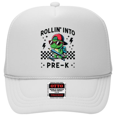 Rollin Into Pre K Dinosaur First Day Prek Im Ready For Prek Trucker Hat