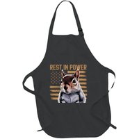 Rest In Power For Peanut The Squirrel Justice For The Peanut Full-Length Apron With Pockets