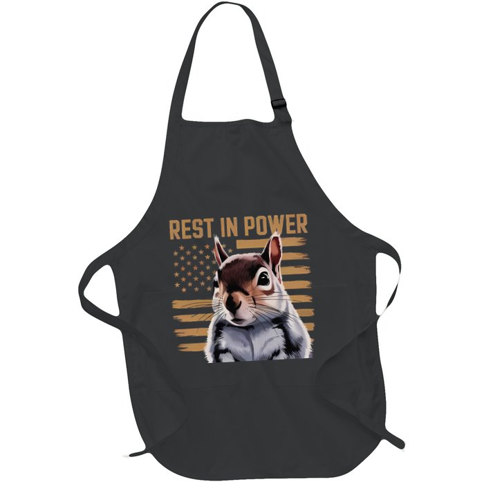 Rest In Power For Peanut The Squirrel Justice For The Peanut Full-Length Apron With Pockets