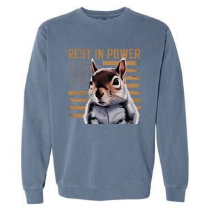 Rest In Power For Peanut The Squirrel Justice For The Peanut Garment-Dyed Sweatshirt