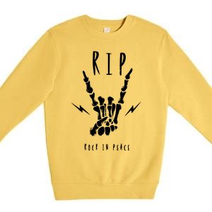 Rock In Peace Premium Crewneck Sweatshirt