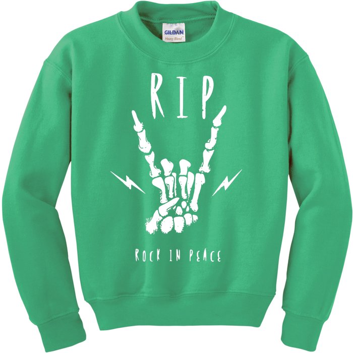 Rock In Peace Kids Sweatshirt